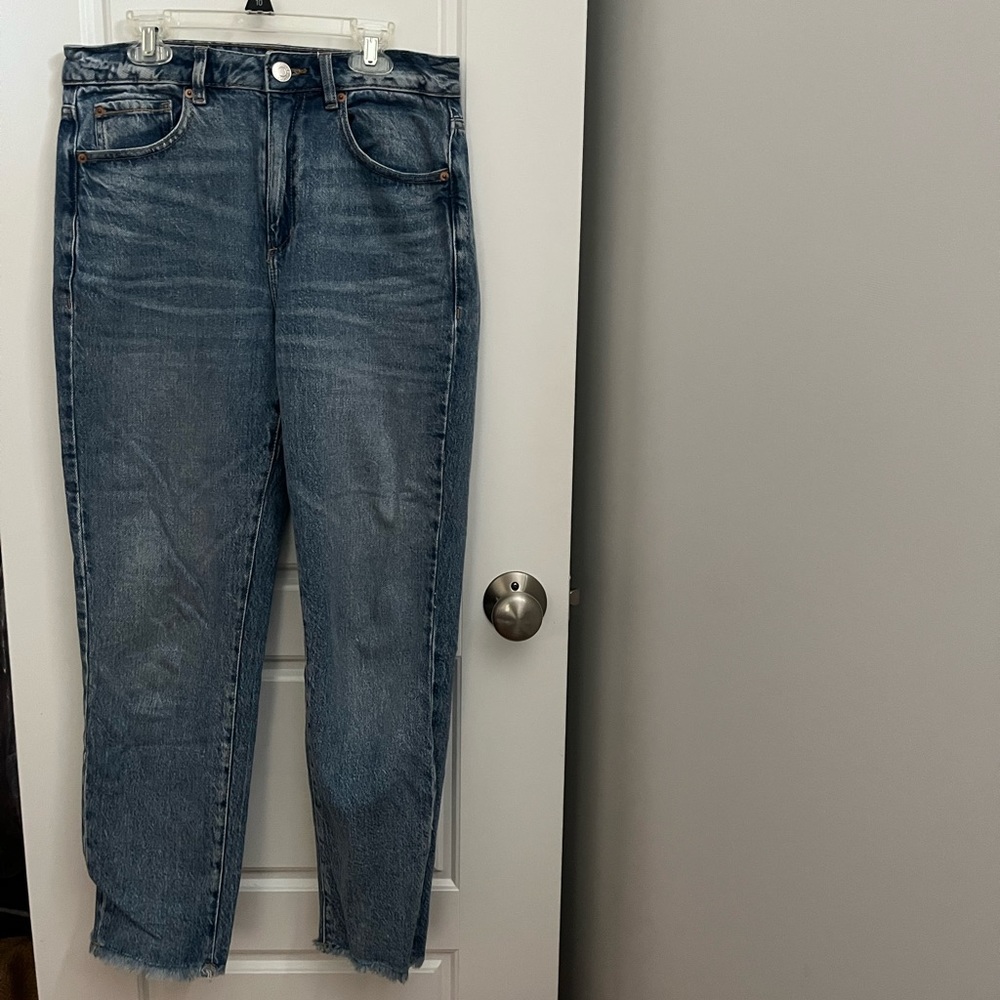 Garage brand high rise mom jeans